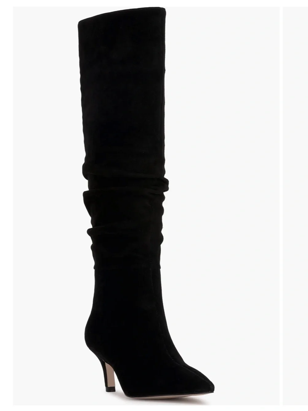 NWOB Jessica Simpson Naevy Women's Black Suede Knee-High Slouch Boot Sizes 5 & 6